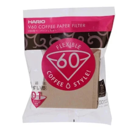 ハリオ V60ペーパーフィルター 01みさらし 1~2杯用【100枚入】